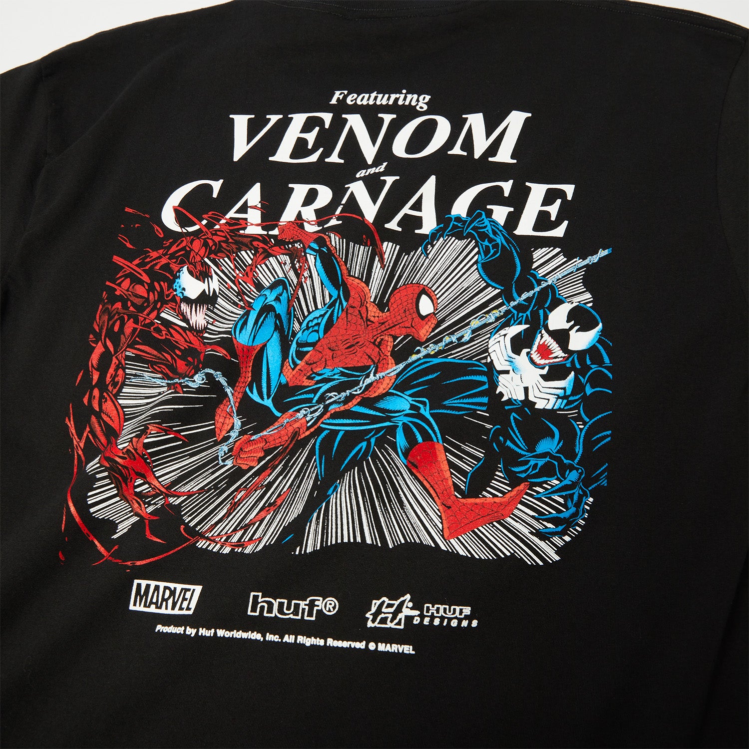 Huf x Marvel Spider Man Maximum Carnage Tee Black