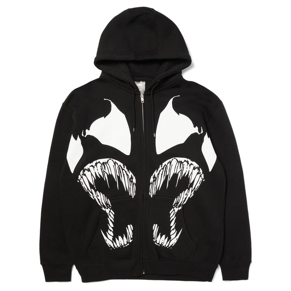 Huf x Marvel Spider Man Symbiosis Zip Hoodie Black - Orchard Skateshop