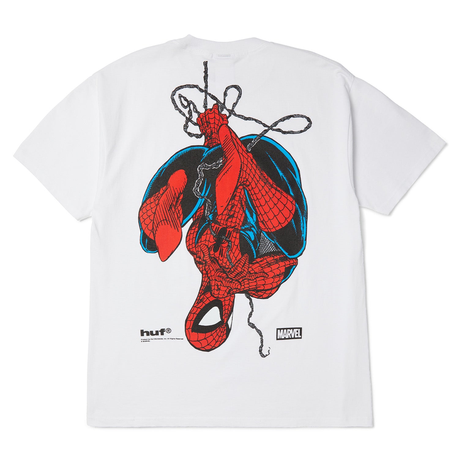 Huf x Marvel Spider Man Upside Down Tee White