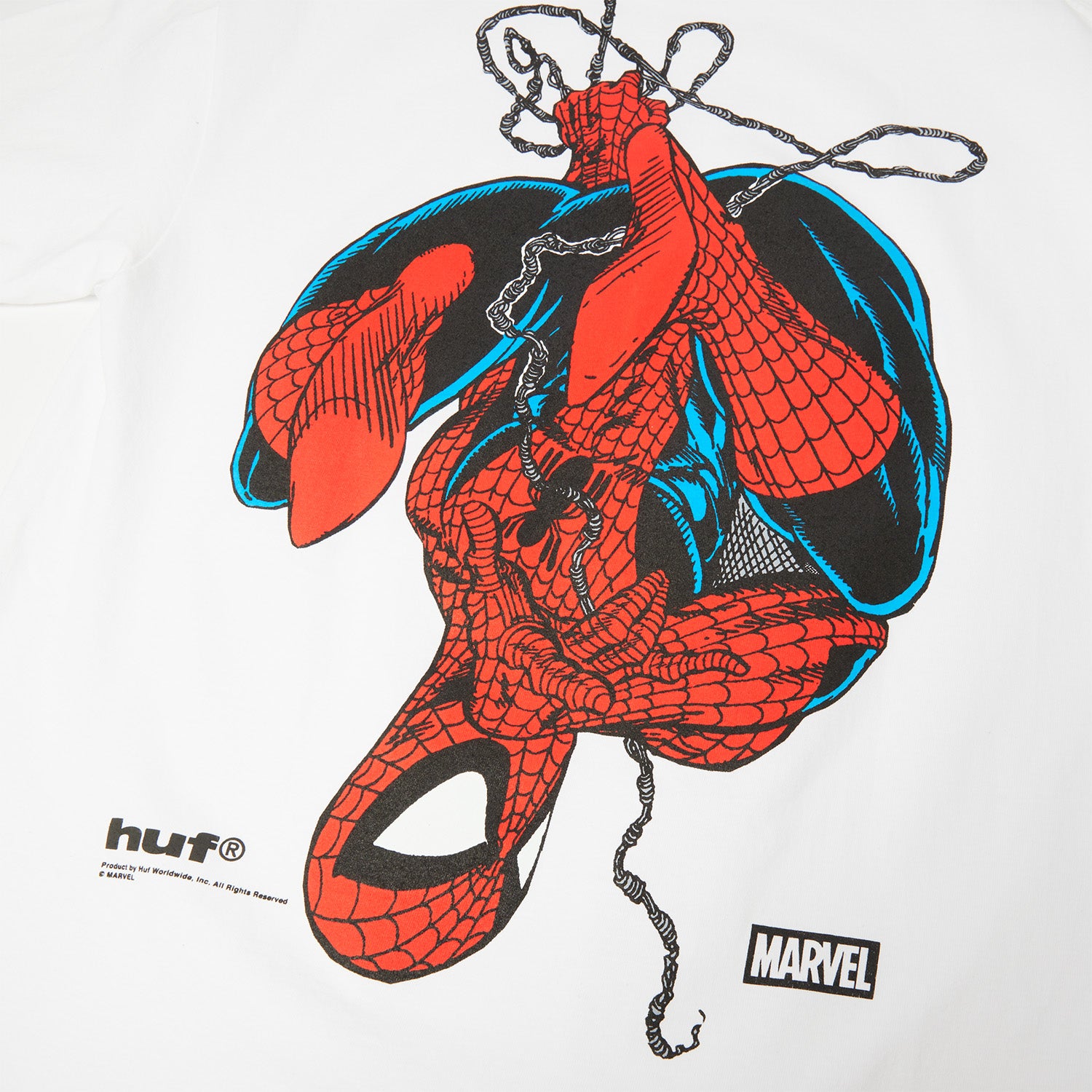 Huf x Marvel Spider Man Upside Down Tee White