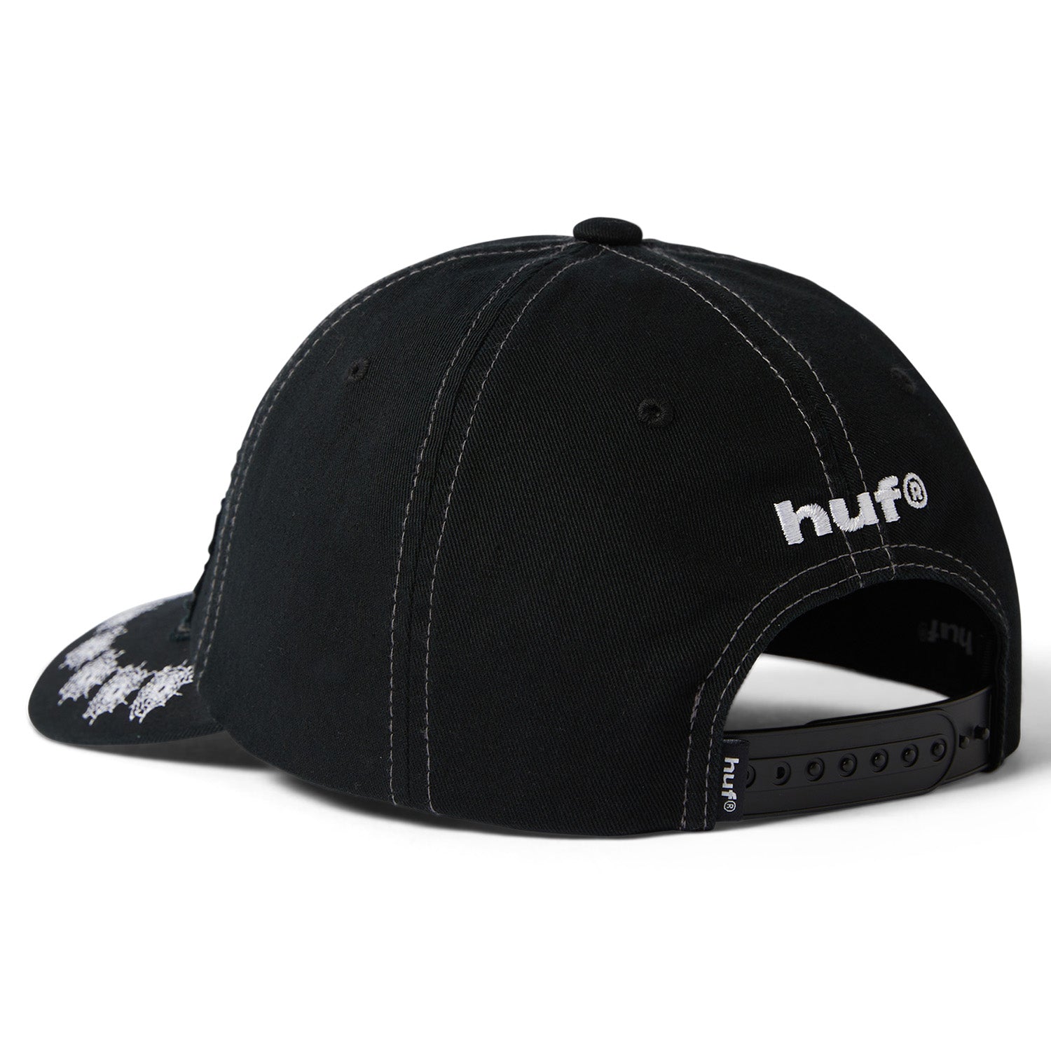 Huf x Marvel Spider Man Venom Snapback Hat Washed Black