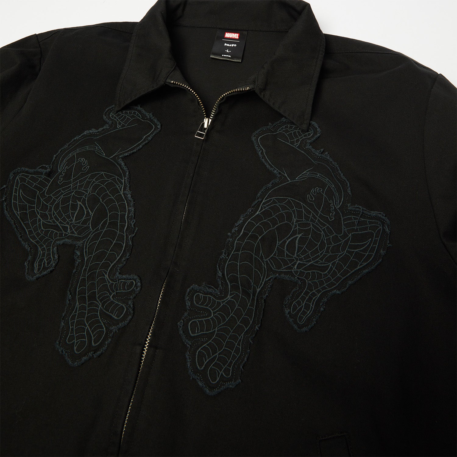 Huf x Marvel Spider Man Work Jacket Black
