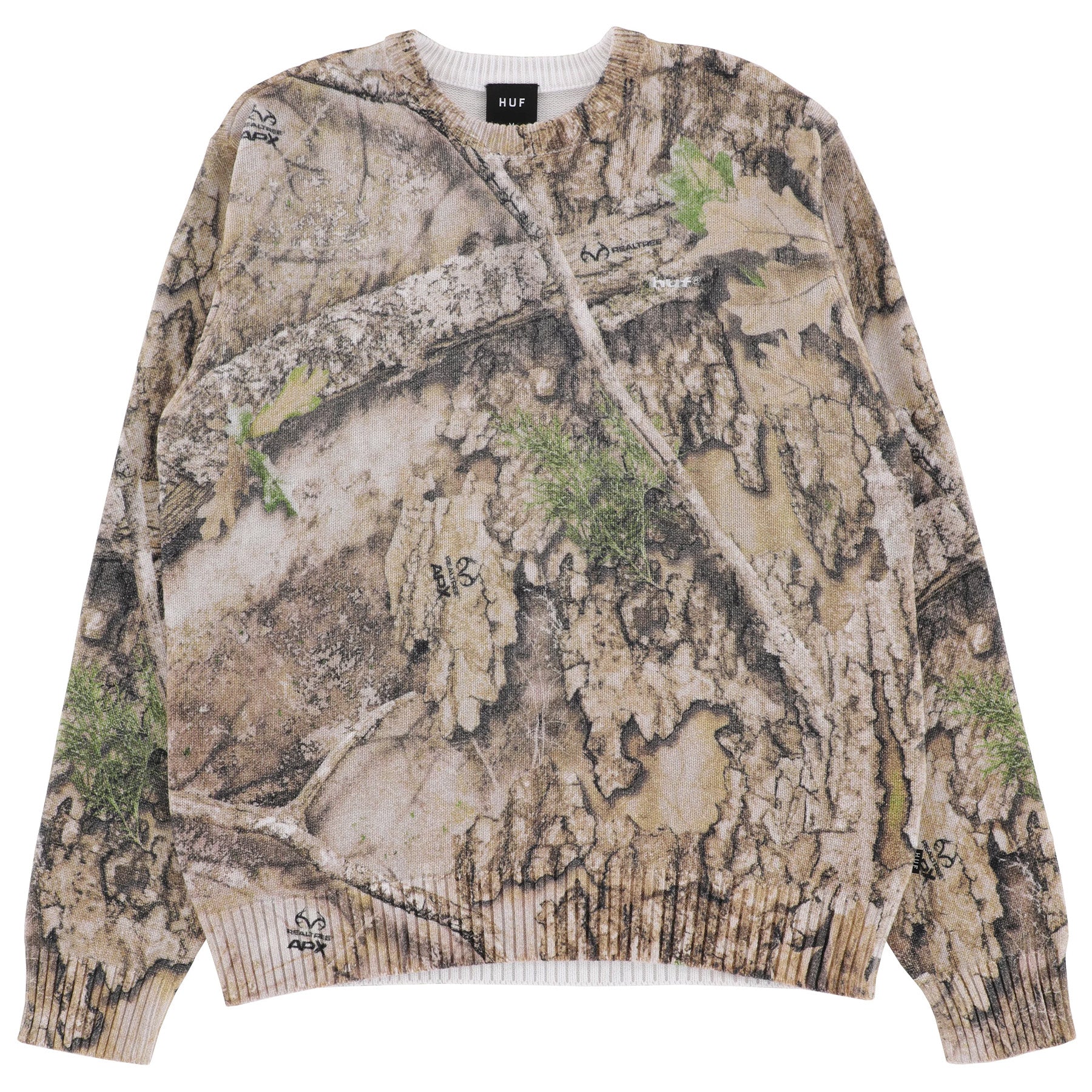 HUF×REALTREE サーマル Huf x Real Tree Crewneck Sweater - Orchard Skateshop
