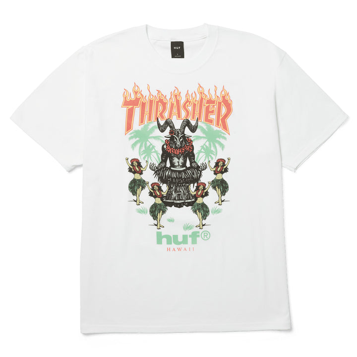 Huf x Thrasher Goat Luau Tee White