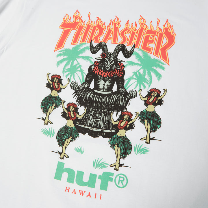 Huf x Thrasher Goat Luau Tee White
