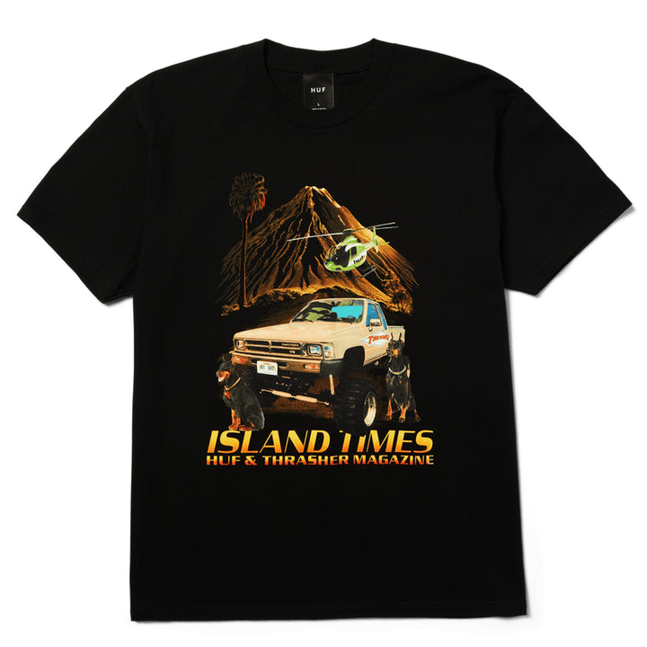 Huf x Thrasher Island Times Tee Black