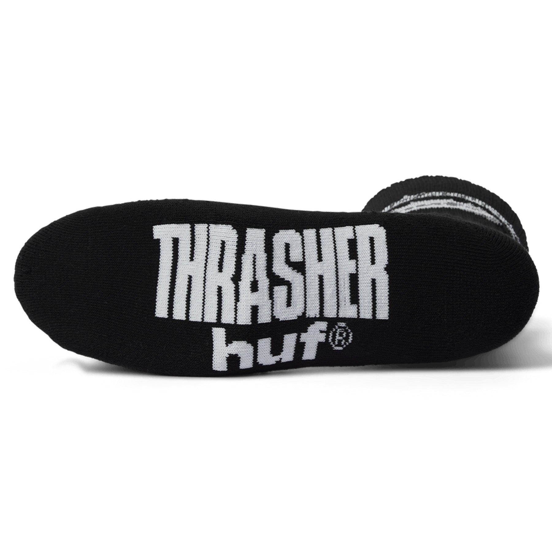 Huf x Thrasher Logo Sock Black