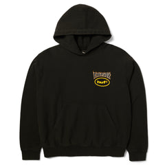 Huf x Thrasher Meltdown Heavy Hoodie Washed Black - Orchard Skateshop