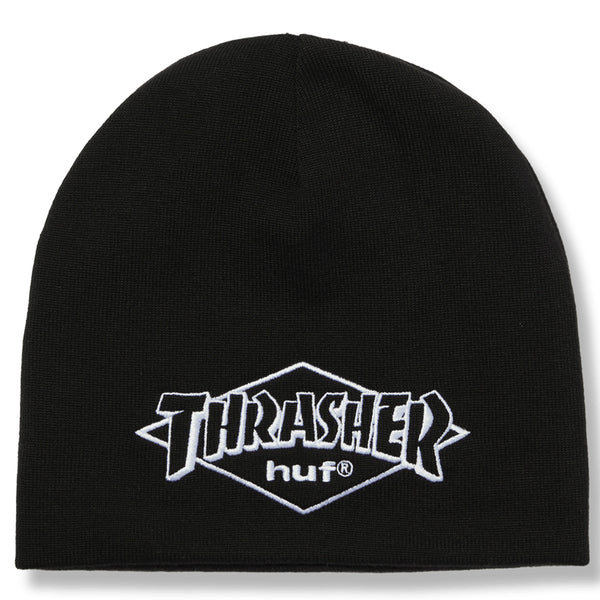 Huf x Thrasher Meltdown Reversible Beanie Black - Orchard Skateshop