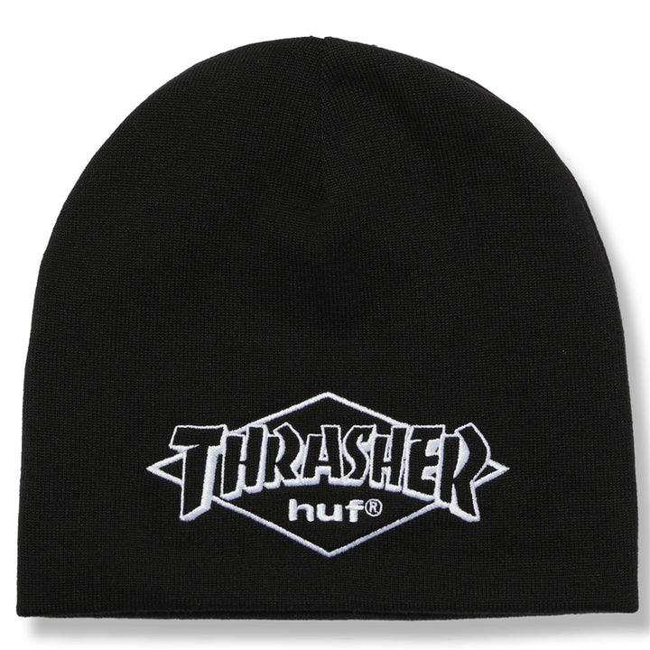 Huf x Thrasher Meltdown Reversible Beanie Black