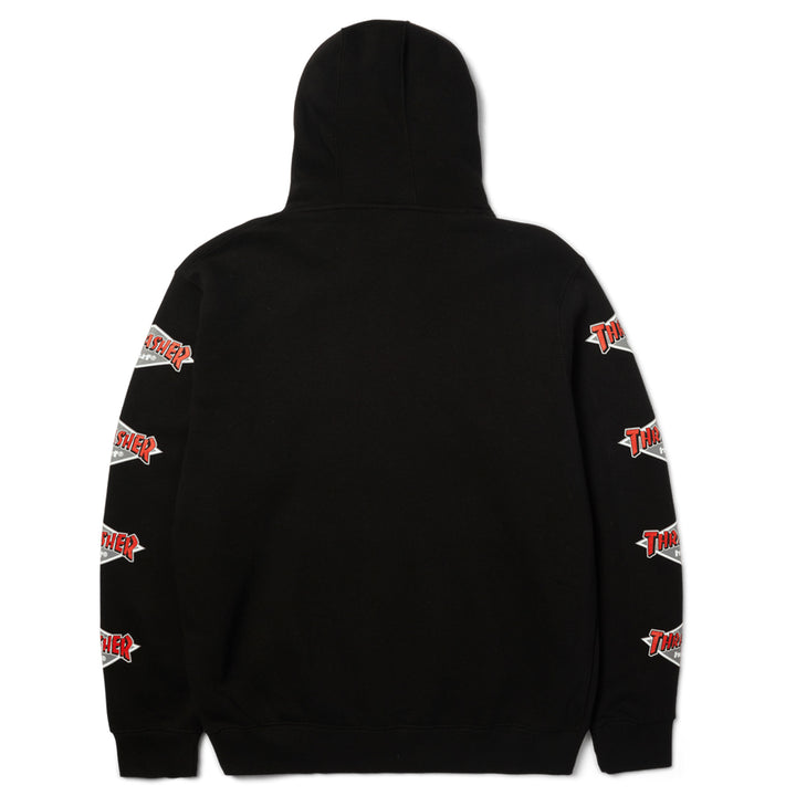 Huf x Thrasher Pullover Hoodie Black