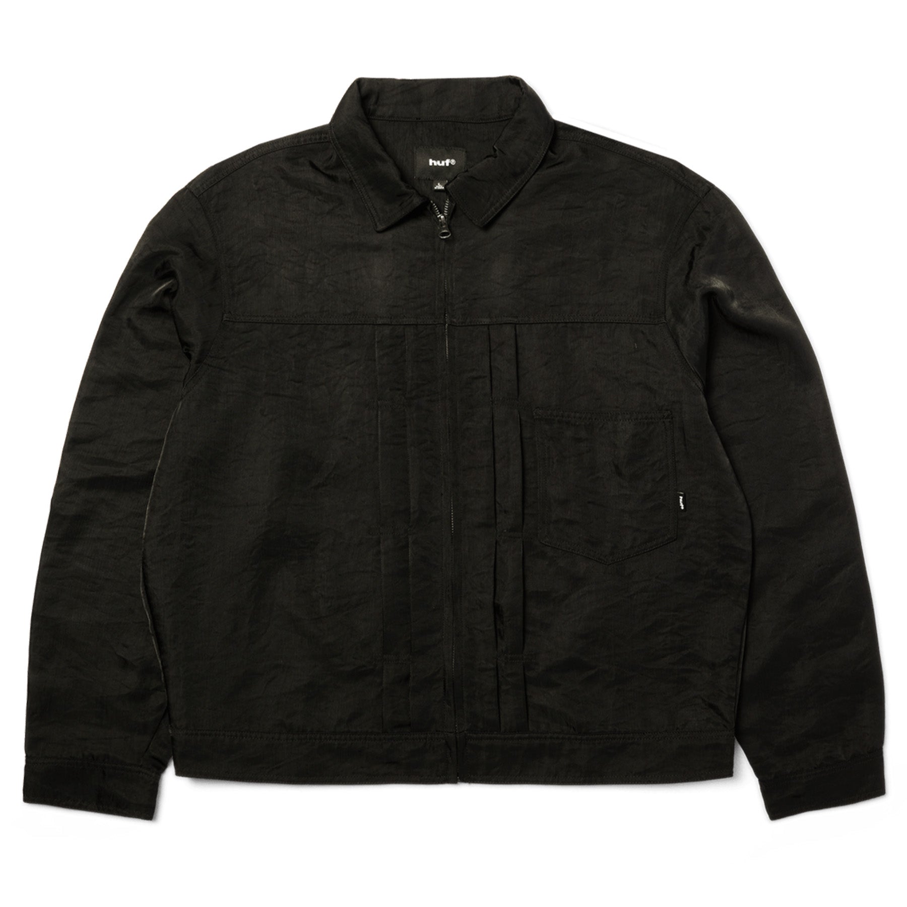 Huf x Thrasher Trucker Jacket Black - Orchard Skateshop