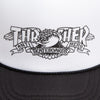 Thrasher x Antihero Mag Banner Trucker Hat Black/Black/White