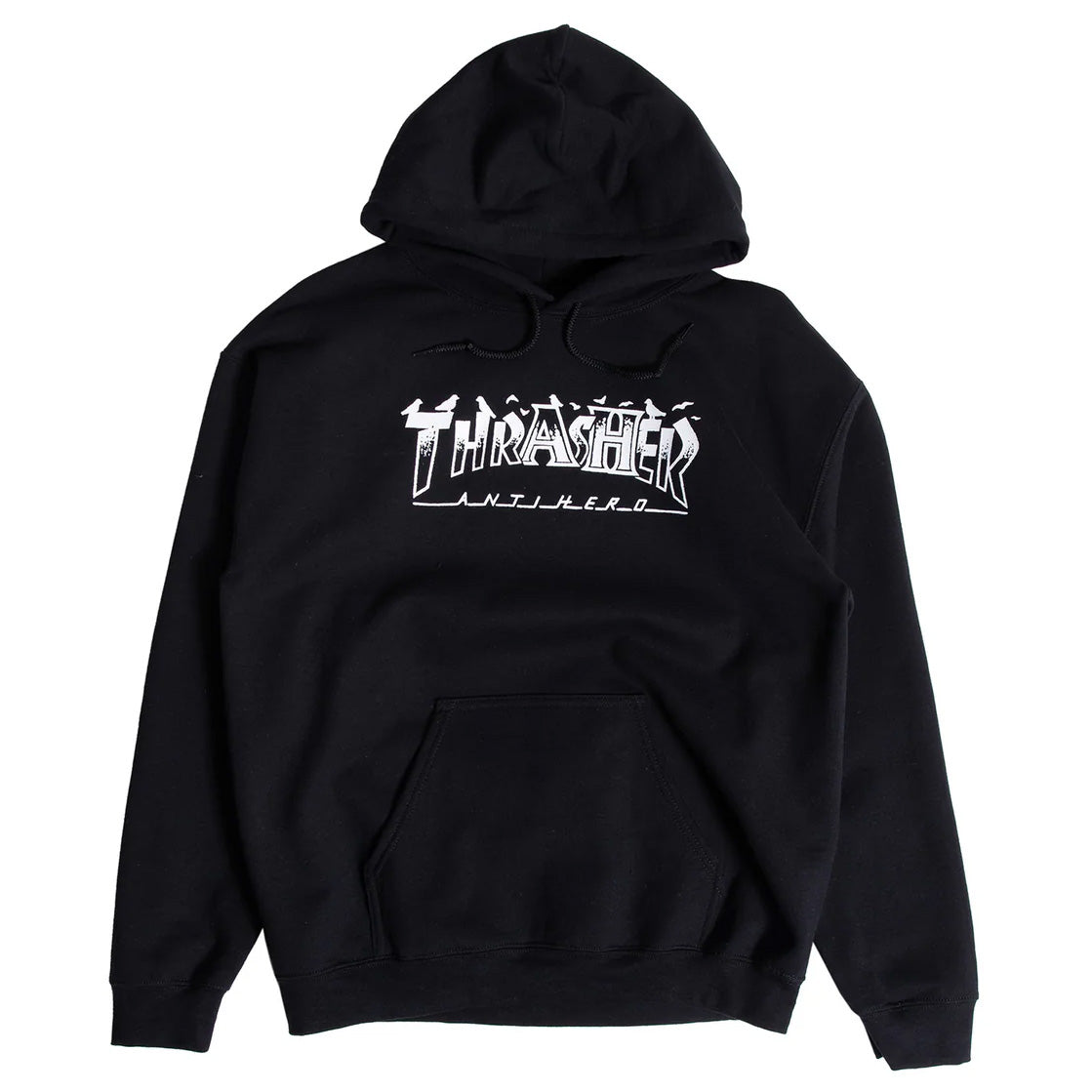 Thrasher x Antihero Pigeon Mag Hooded Sweatshirt Black