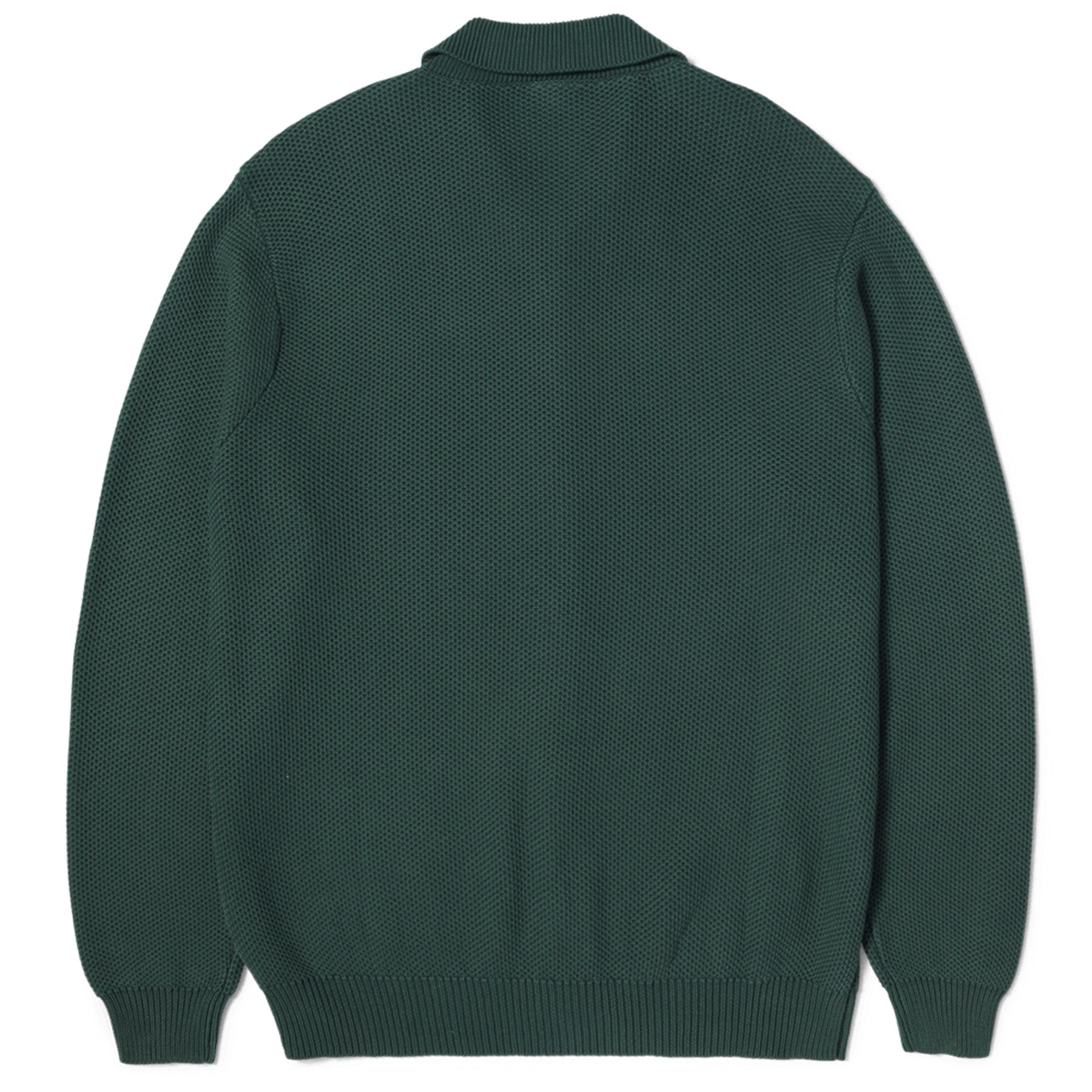 Huf Anton Zip Overdyed Sweater Hunter Green