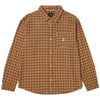 Huf Echo Oxford Plaid Shirt Russet