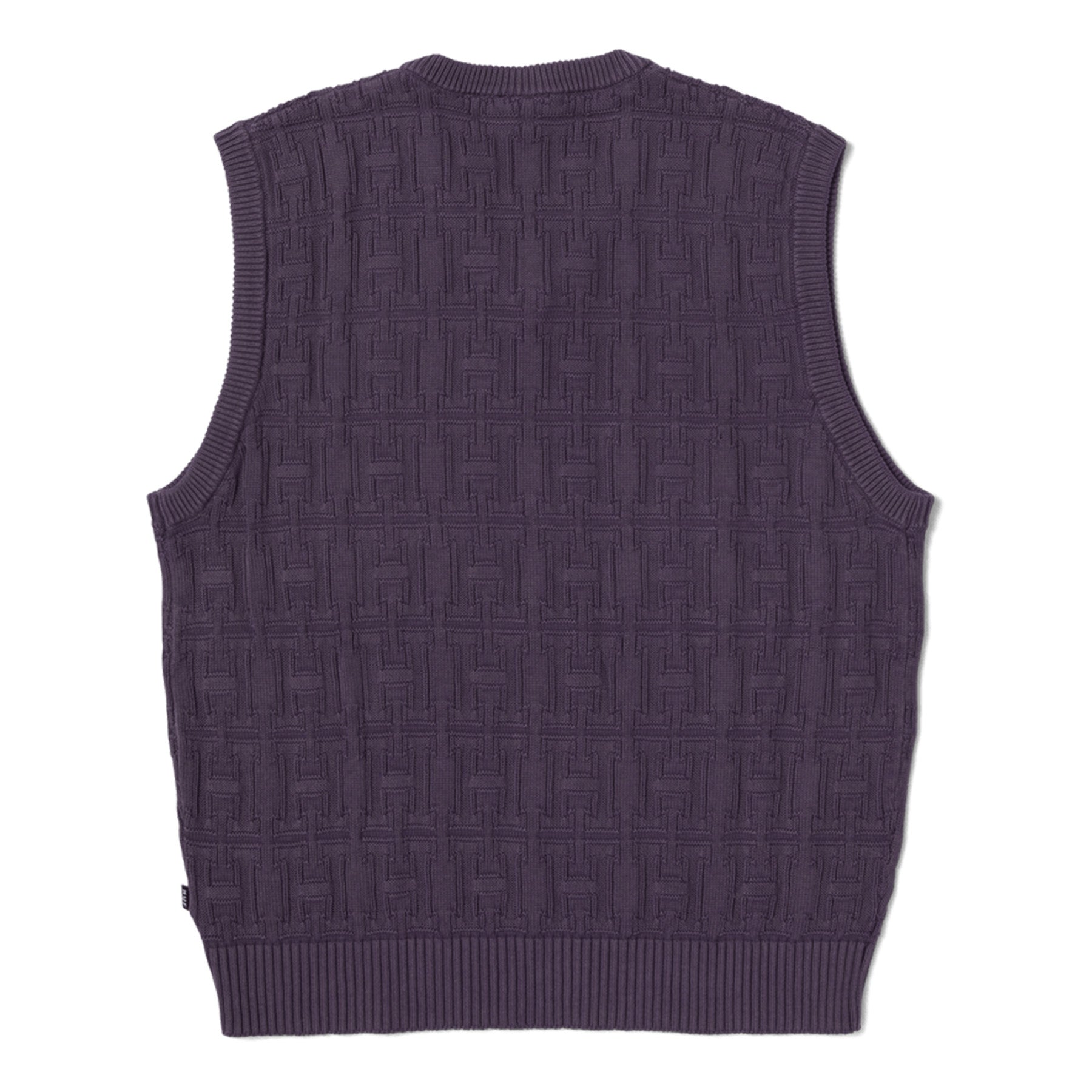 Huf Interlaced Jacquard Overdyed Vest Raisin