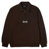 Huf Slate Quarter Zip Fleece Espresso