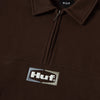 Huf Slate Quarter Zip Fleece Espresso