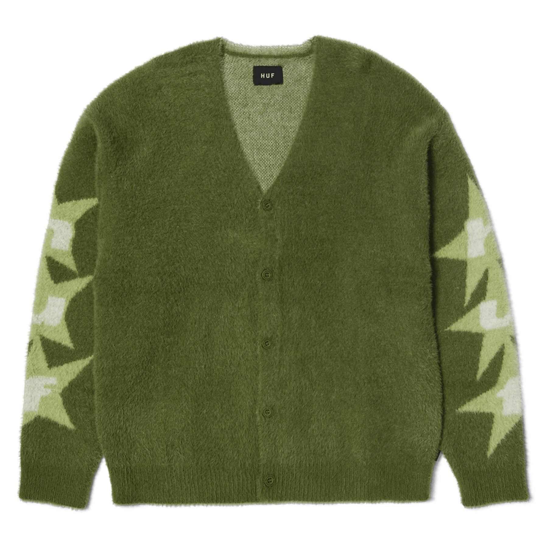 Huf Ursa Mohair Cardigan Pesto