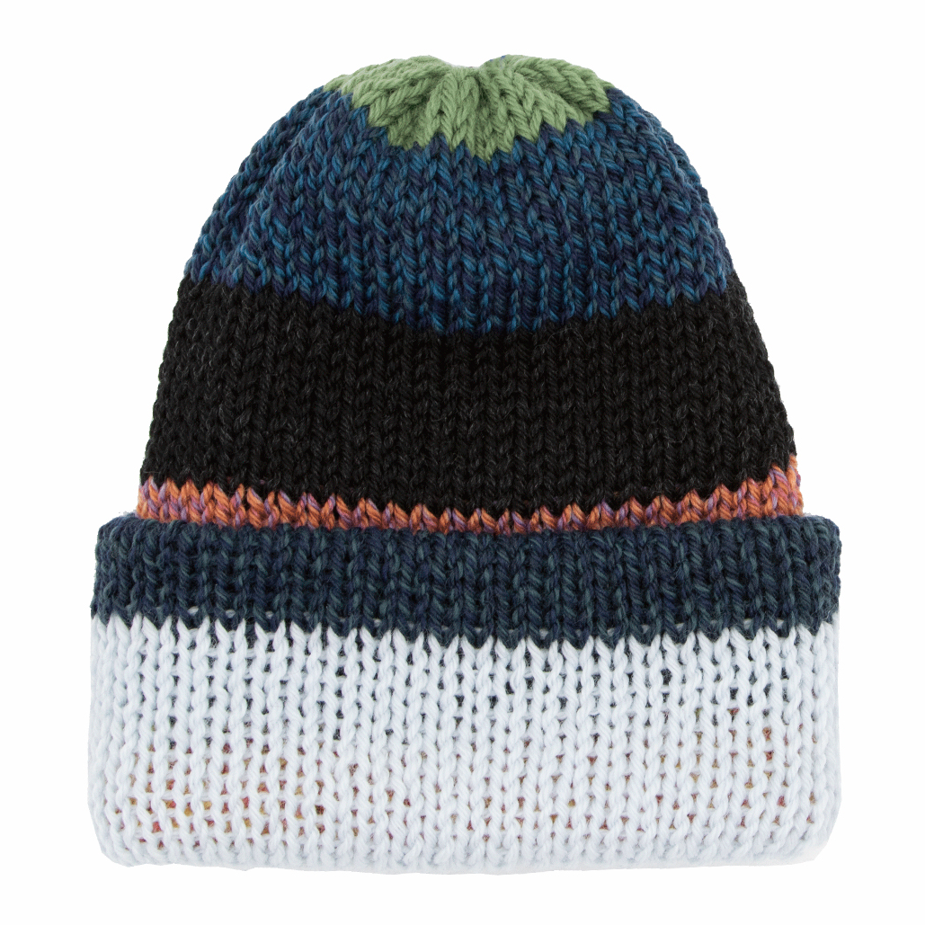 Chimney Short Stack Beanie Blocks Multicolor Frost