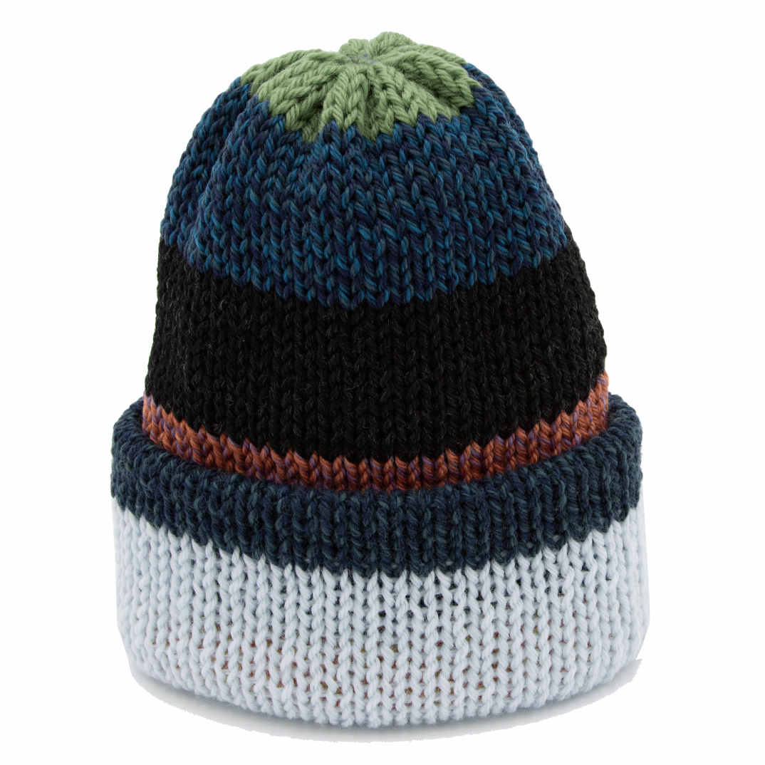 Chimney Short Stack Beanie Blocks Multicolor Frost