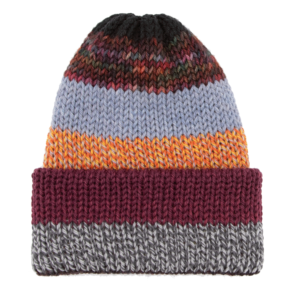 Chimney Short Stack Beanie Blocks Multicolor Lite Brite