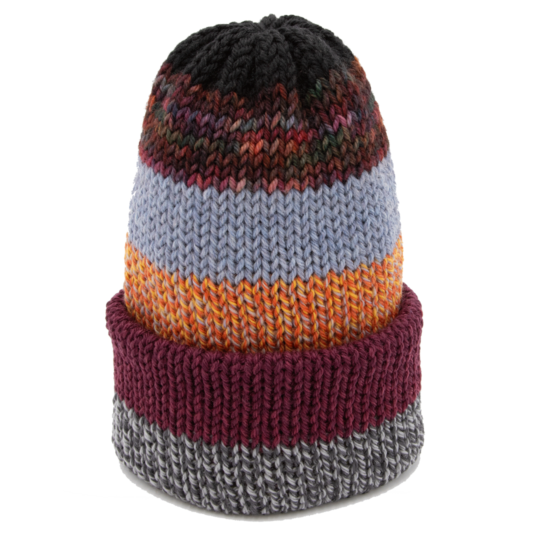 Chimney Short Stack Beanie Blocks Multicolor Lite Brite