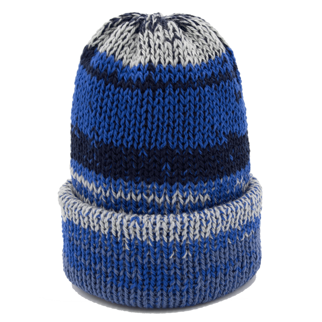 Chimney Short Stack Beanie Mixtape Multicolor Blue Hues