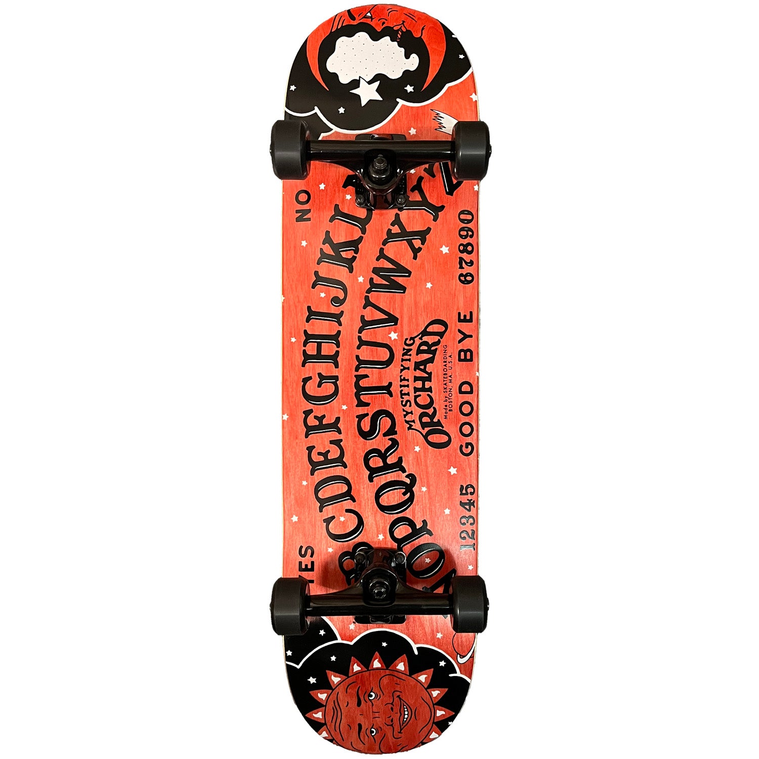 Orchard Mystifying Red Custom Complete Skateboard 8.25" Hybrid