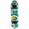Meow Team Logo Teal Custom Complete Skateboard 8.0&quot; Hybrid