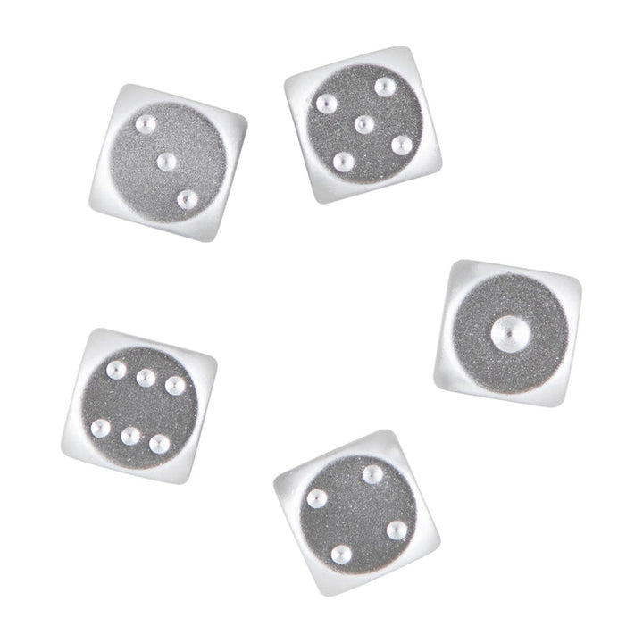Independent Bar Logo Dice Set Silver