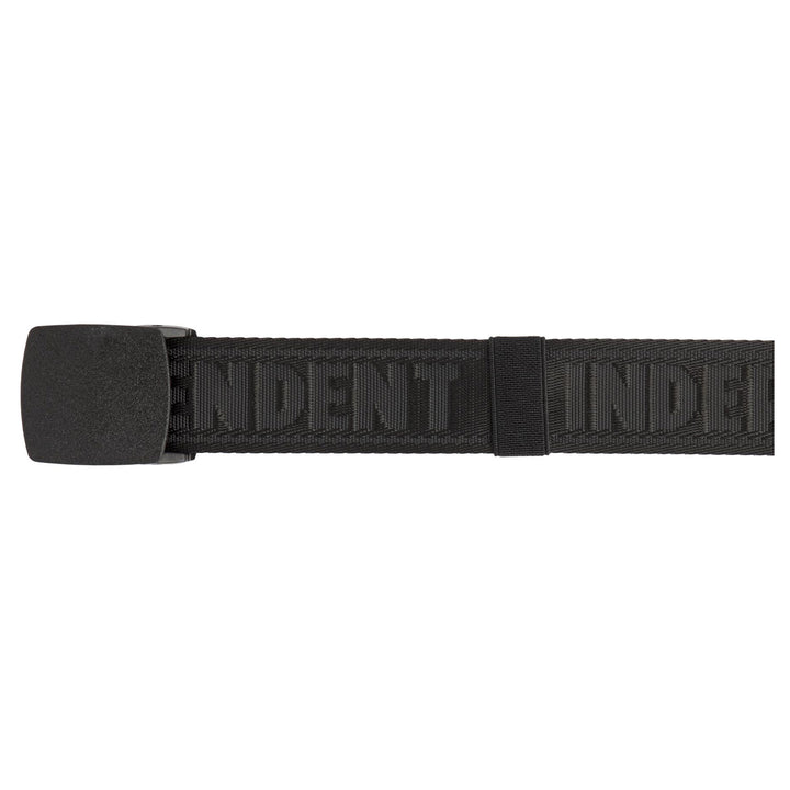 Independent Bar Repeat Web Belt Black