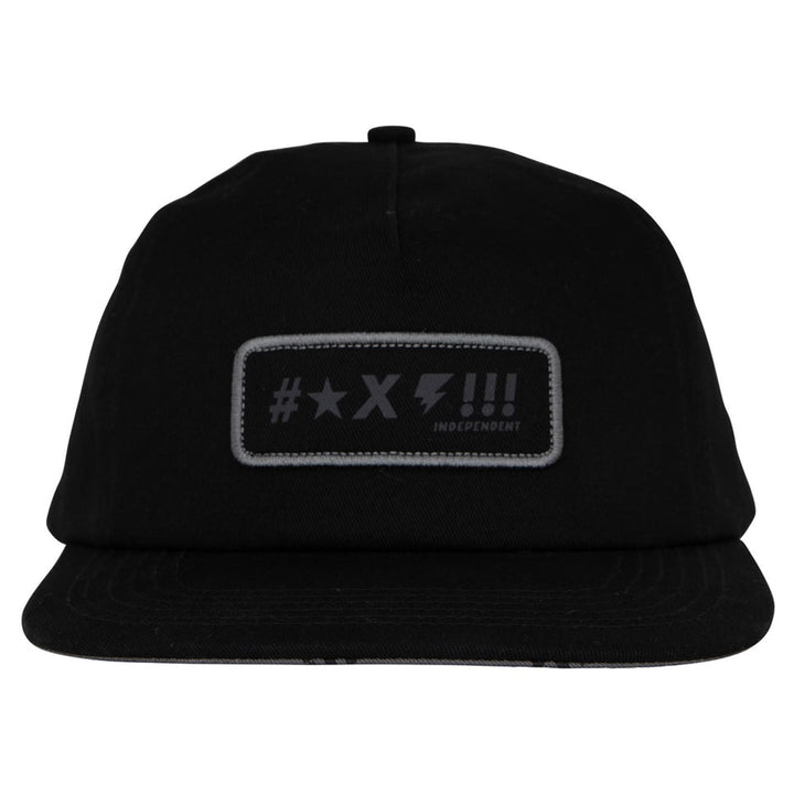 Independent Exclamation Snapback Hat Black