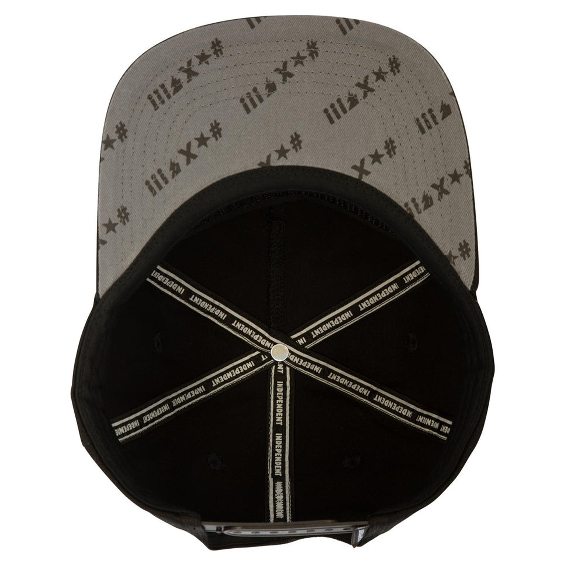 Independent Exclamation Snapback Hat Black