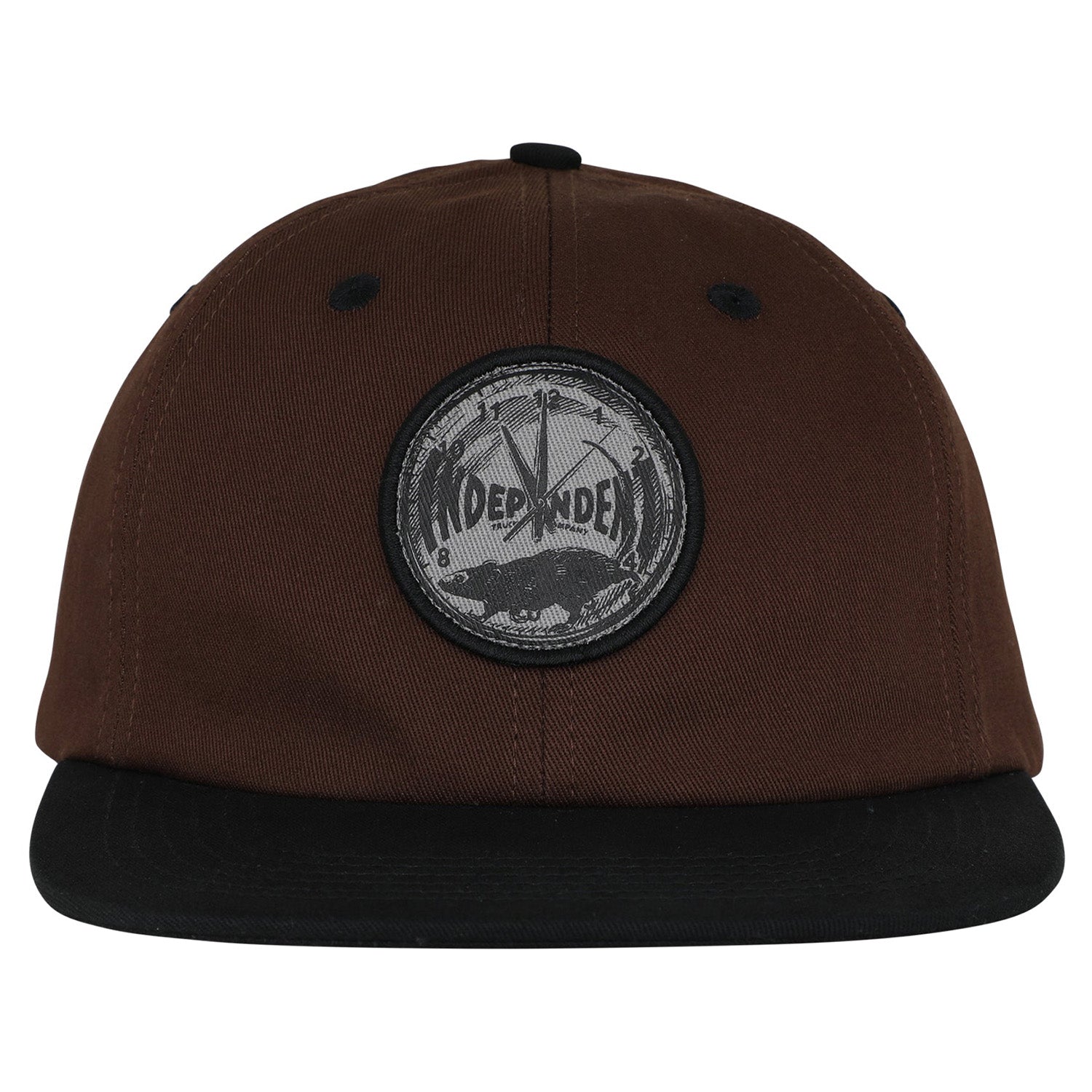 Independent Rat Race Unstructured Snapback Hat Dark Brown/Black