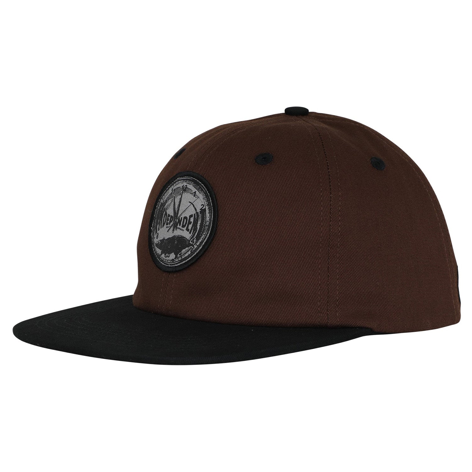 Independent Rat Race Unstructured Snapback Hat Dark Brown/Black