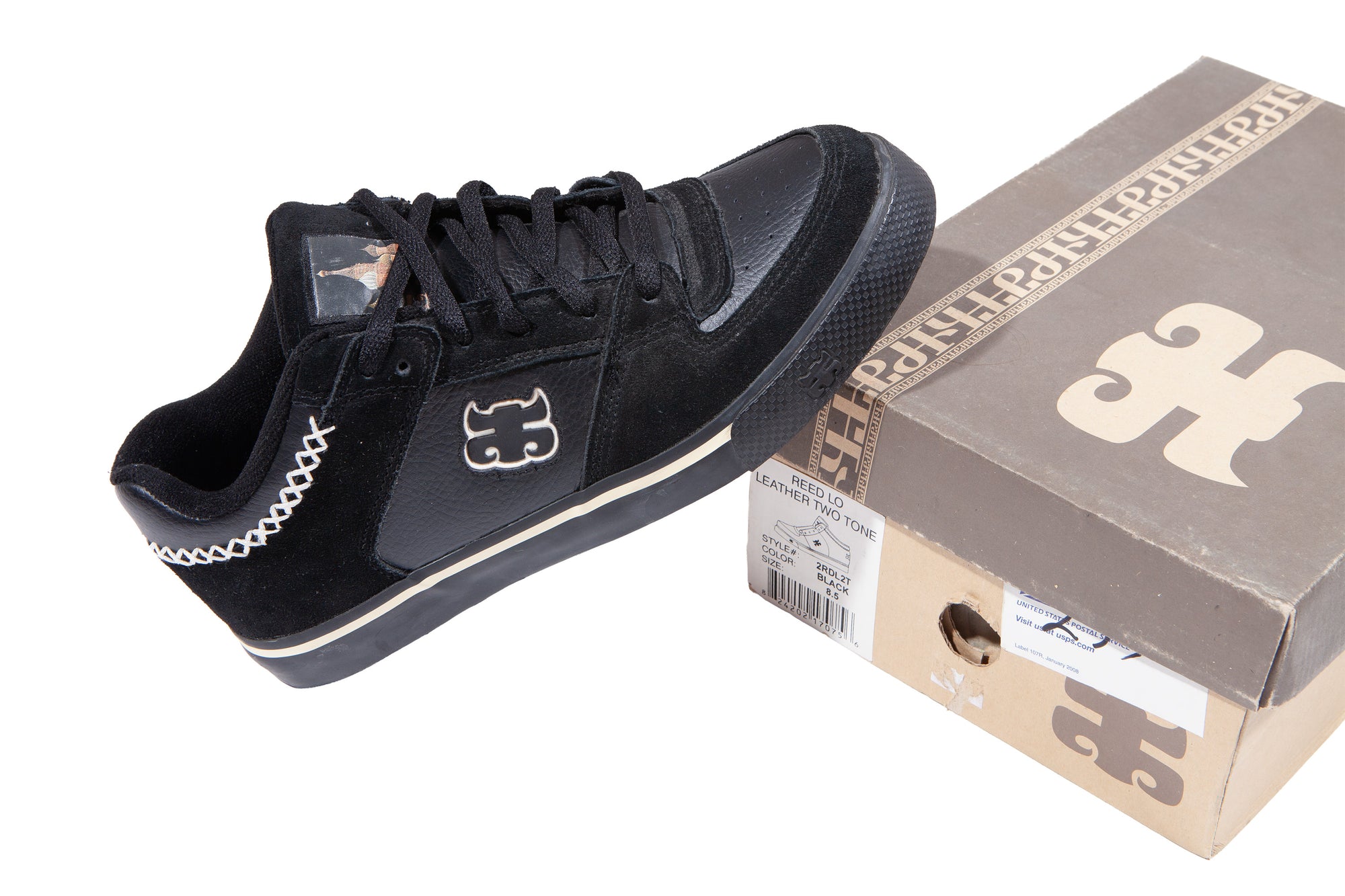 Overripe IPath Reed Low Black Leather 2 Tone Size 8.5 2005ish