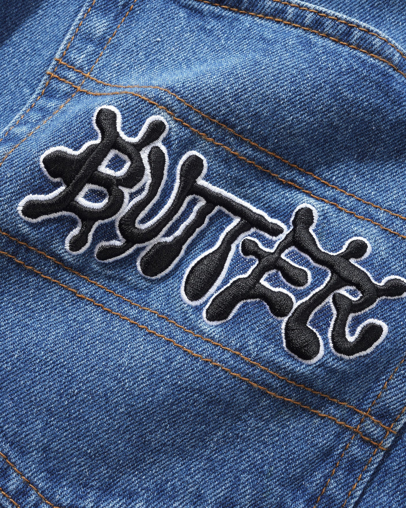 【Butter Goods】 Applique Denim Shorts【関税送料込】 Butter Goods】 Applique Denim Shorts【関税送料込】 (Butter