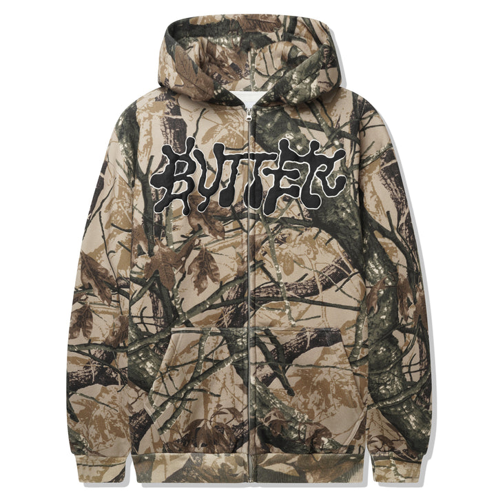 Butter Goods Ink Zip-Thru Hoodie Camo