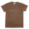 Jenkem Mag 6 Star Tee Burgundy Brown