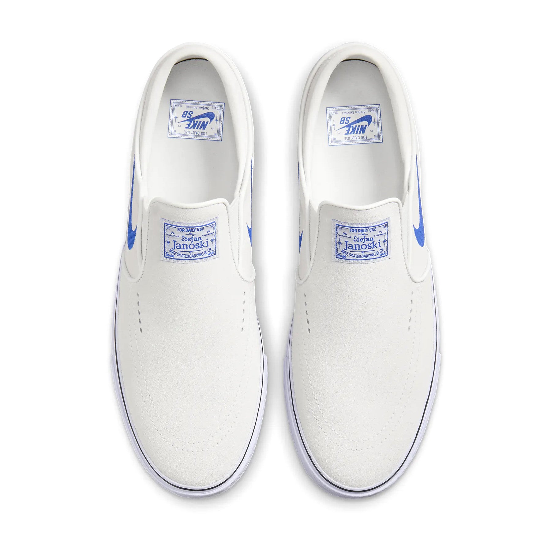 Nike SB Janoski Slip On Summit White Hyper Royal Orchard Skateshop