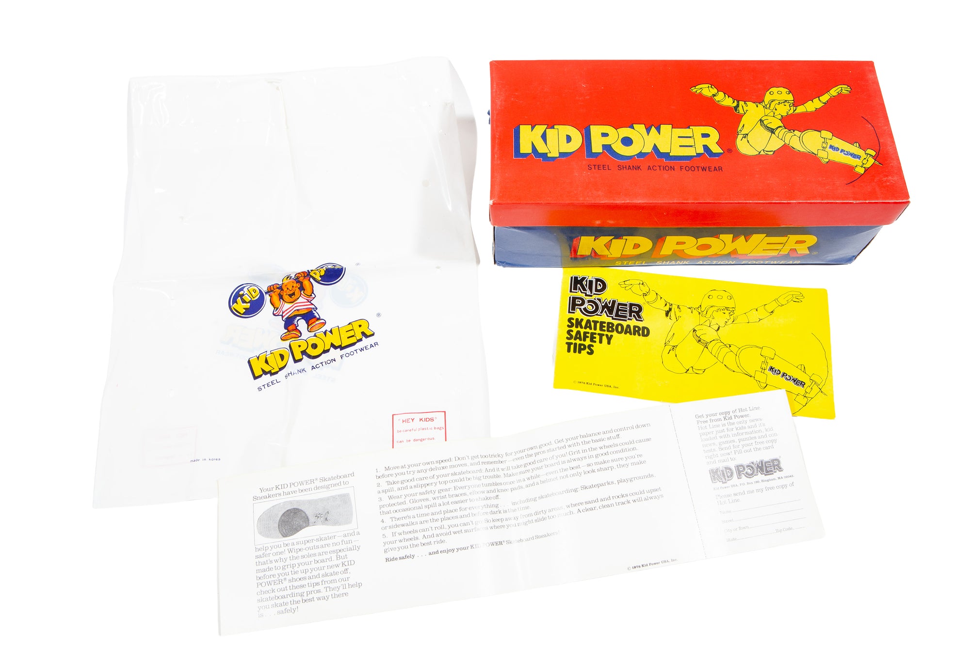 Overripe Kid Power Skate Shoes Navy Size 4.5 1978