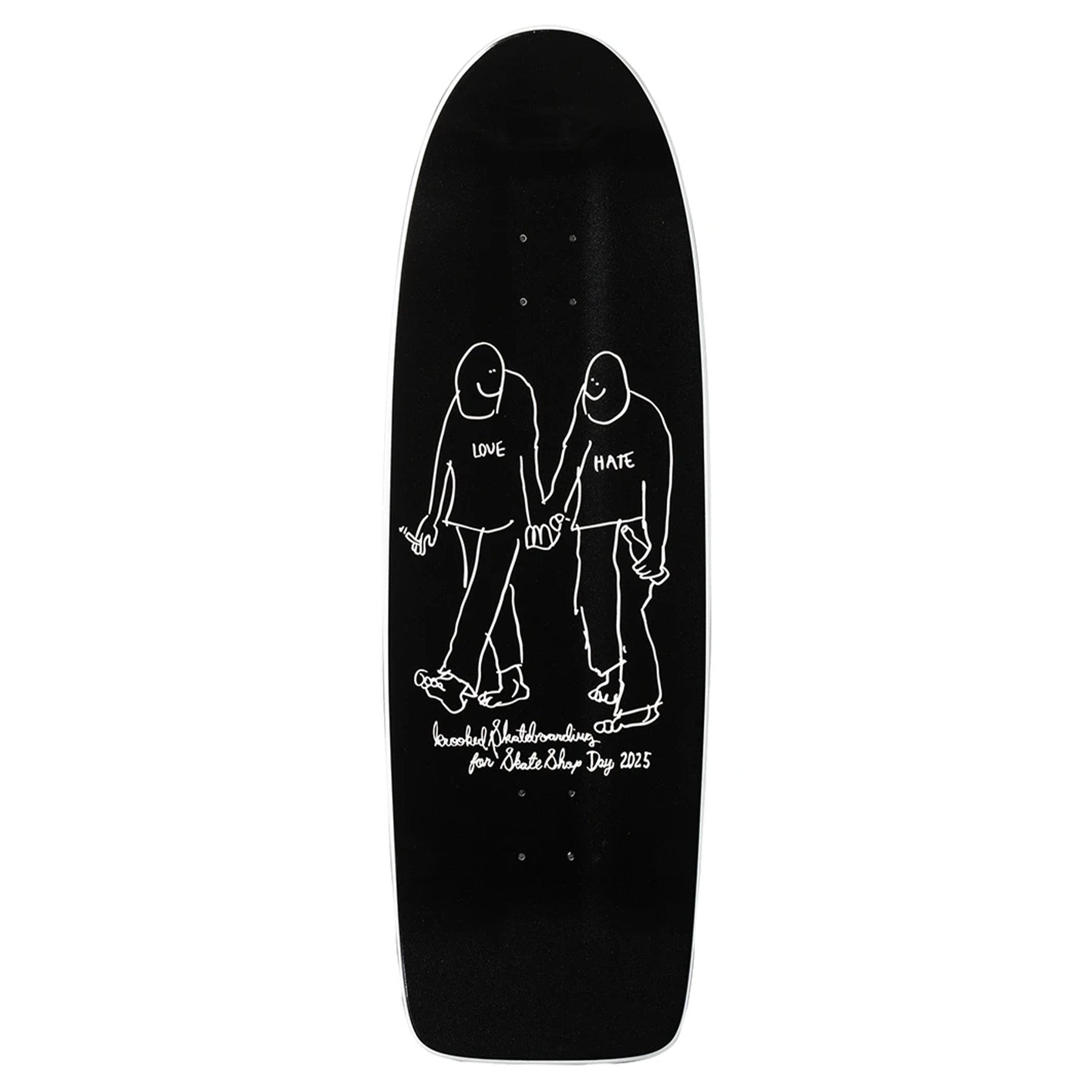 Krooked Skateshop Day Hate Beamer Shaped Deck 10.75