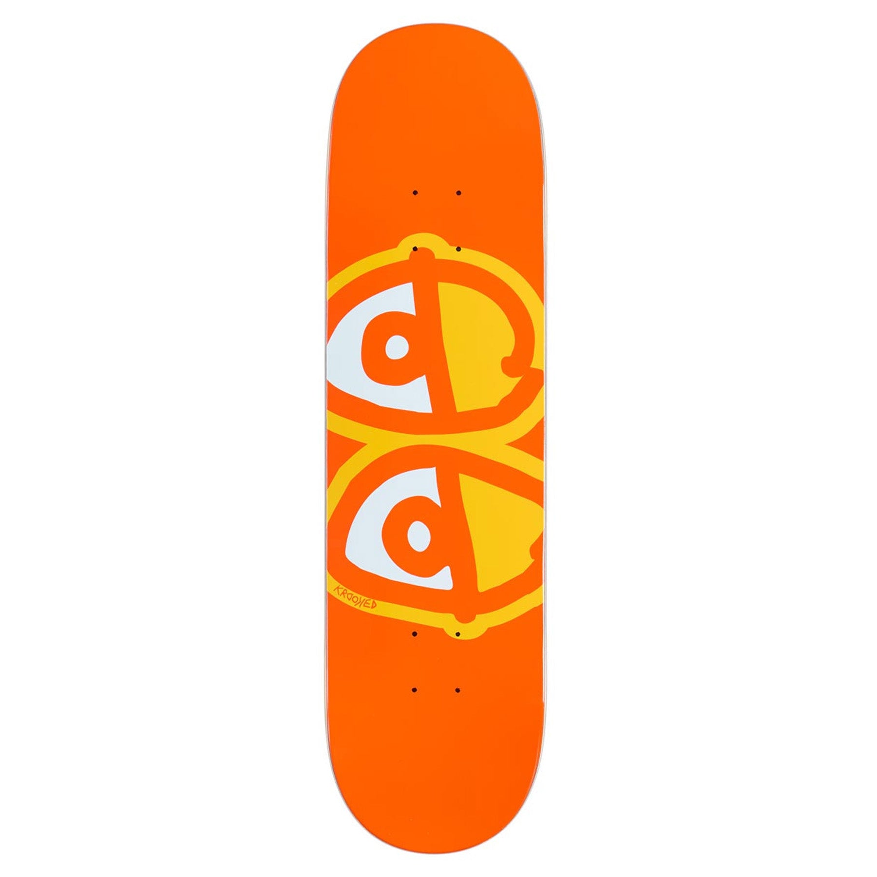 Krooked Team Eyes Deck Orange 8.25"