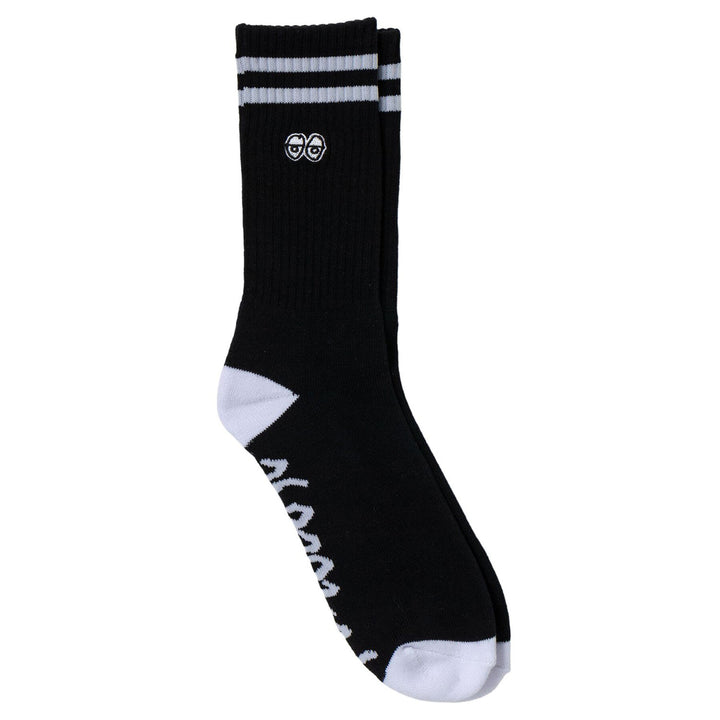 Krooked Eyes EMB Sock Black/White