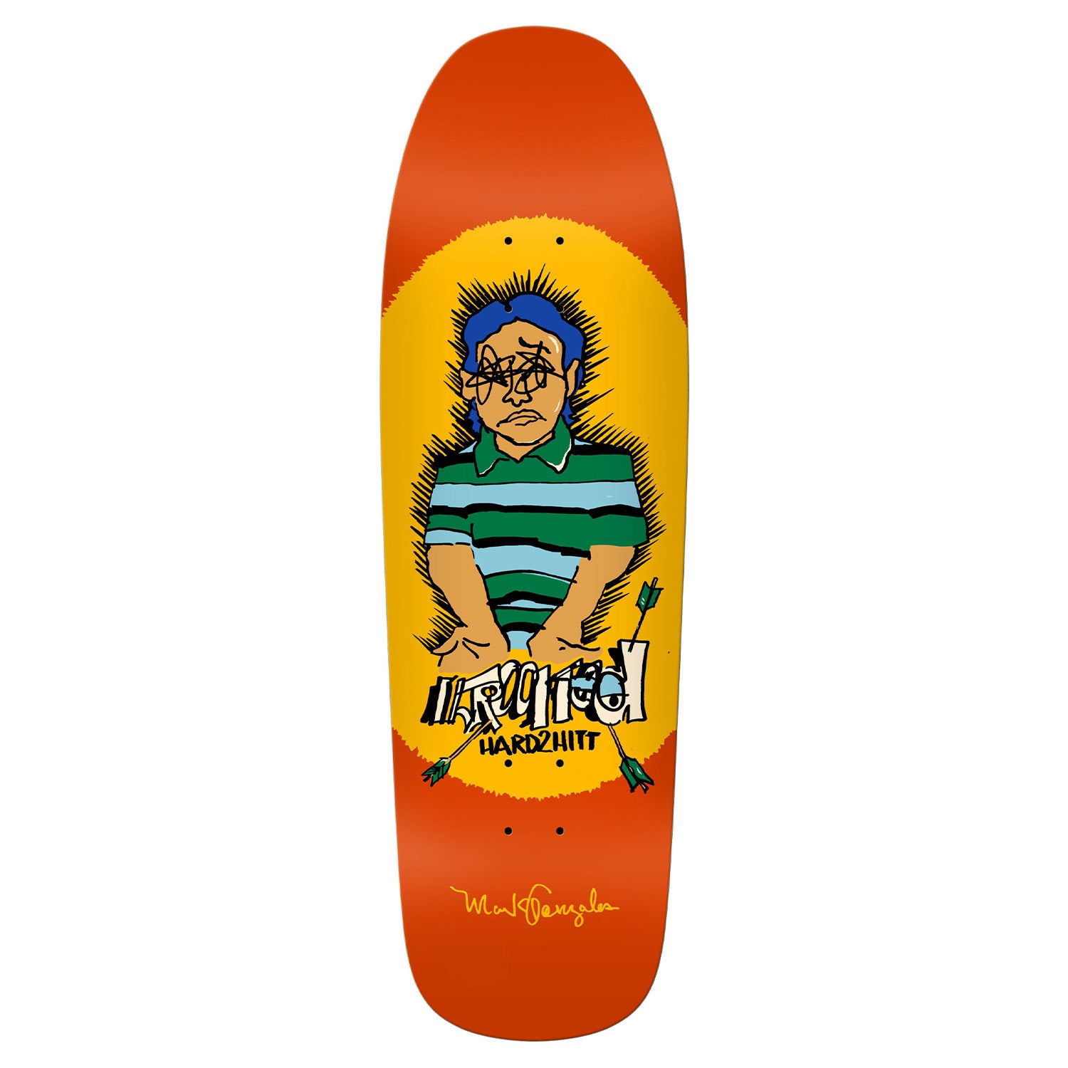 Krooked Gonz Hard 2 Hitt Shaped Deck 9.81"