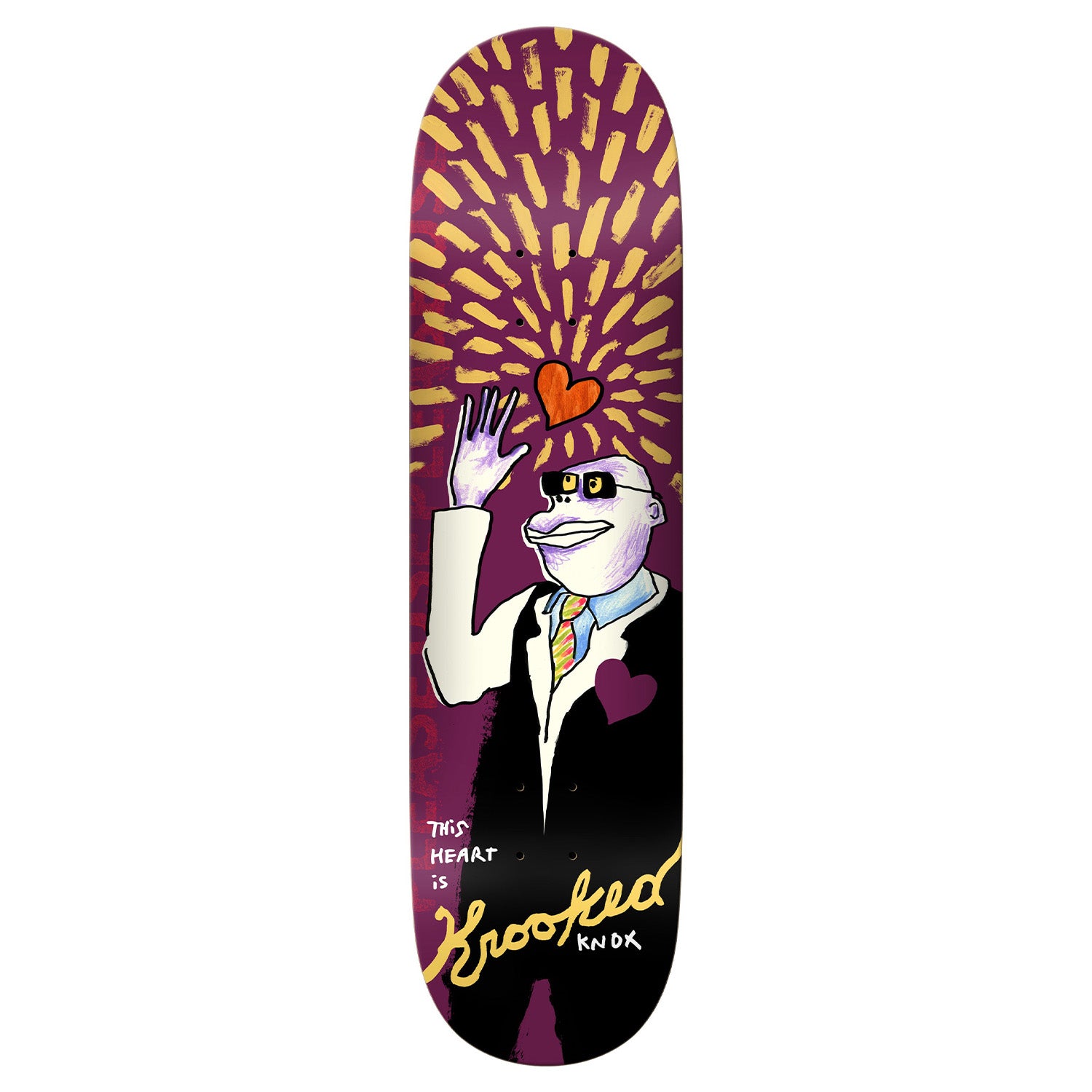 Krooked Knox This Heart Deck 8.5"