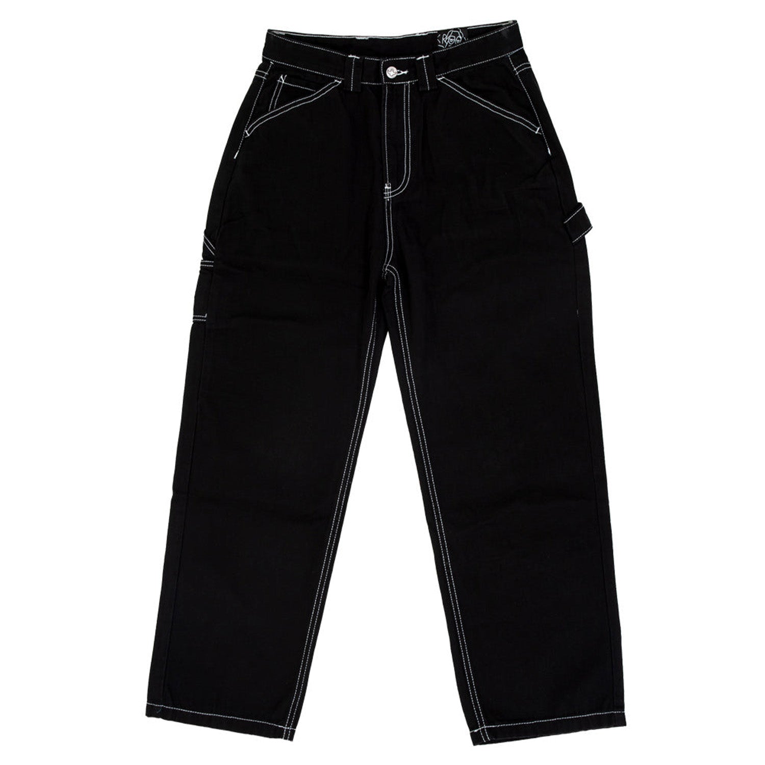 Krooked Sun Heart Carpenter Pant Black - Orchard Skateshop