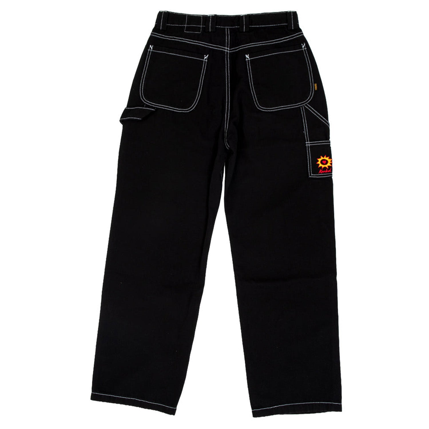 Krooked Sun Heart Carpenter Pant Black